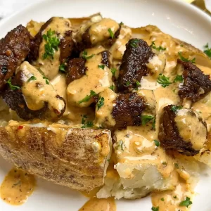 Steak Bites & Loaded Potato