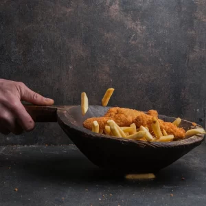 Fried Fish with Fries